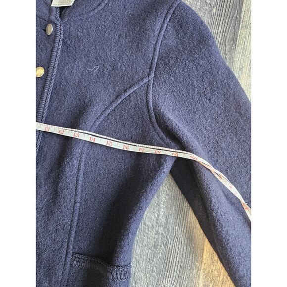 Vintage Huber wool jacket cardigan sweater sport coin button Womens 38 medium - Picture 5 of 10